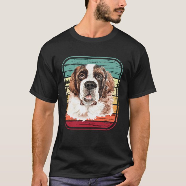 Camiseta Saint Bernard  Dog Mom or Dad St Bernard (Frente)
