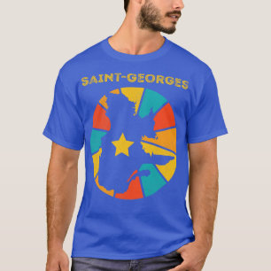 Camiseta Saint Georges Quebec Canada Vintage se afligiu Sou