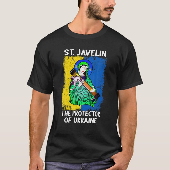 Camiseta Saint Javelin Protector Of Ukraine Support Ukraine (Frente)