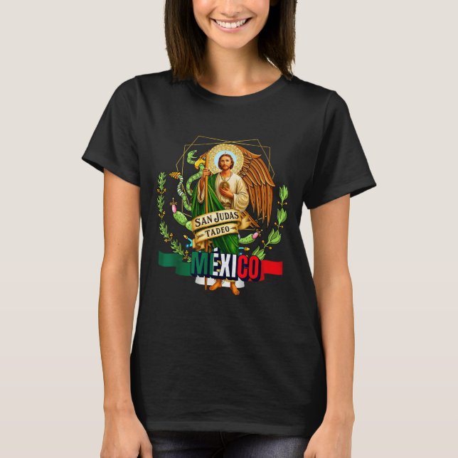 Camiseta Saint Jude Thaddeus Mexico Catholic For Proud Mexi (Frente)