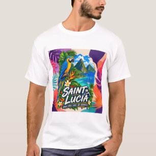 Camiseta Saint Lucia Good Vibes Have an Address