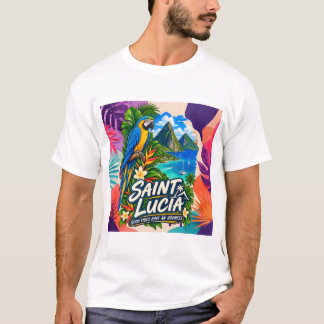Camiseta Saint Lucia Good Vibes Have an Address