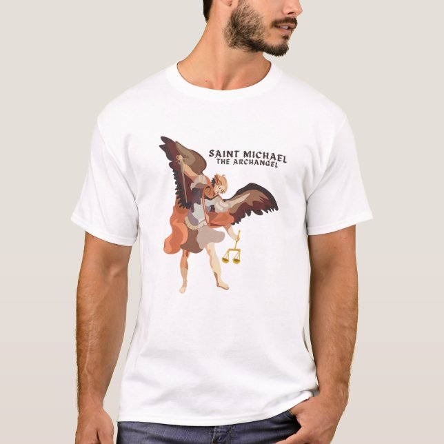 Camiseta Saint Michael The Archangel Prayer Catholic Tradit (Frente)