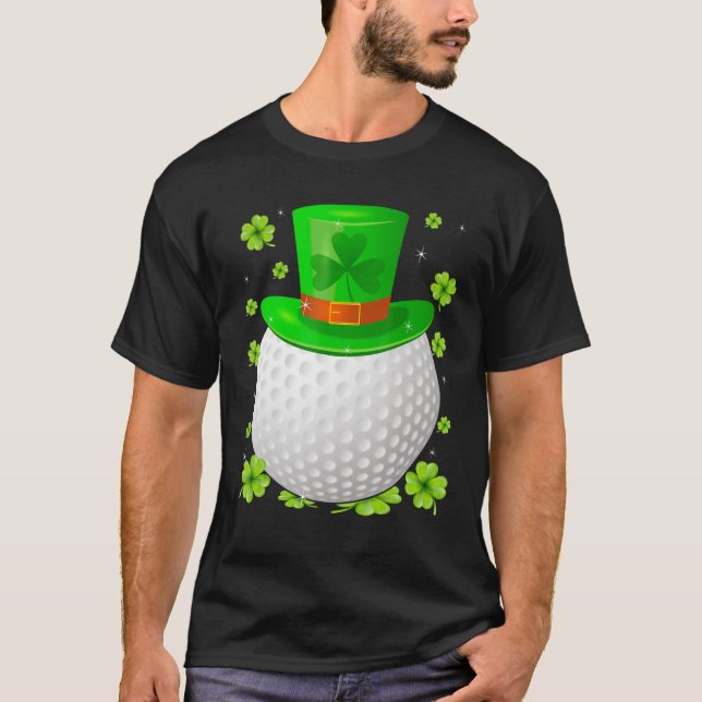 Camiseta Saint Patrick S Day Irish Golf Hat Shamrock Esport (Frente)