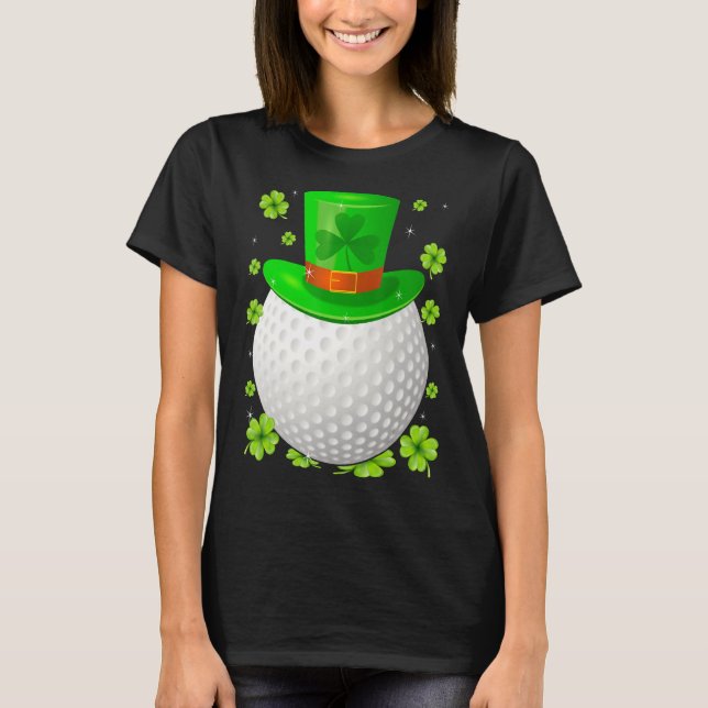 Camiseta Saint Patrick S Day Irish Golf Hat Shamrock Esport (Frente)
