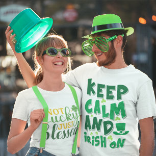 Camiseta Saint Patrick's Day Keep Calm and Irish On