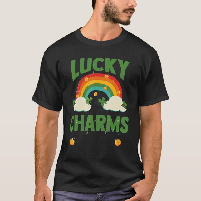 Camiseta Saint Patrick's Day Leprechaun Shamrock Lucky C (Frente)