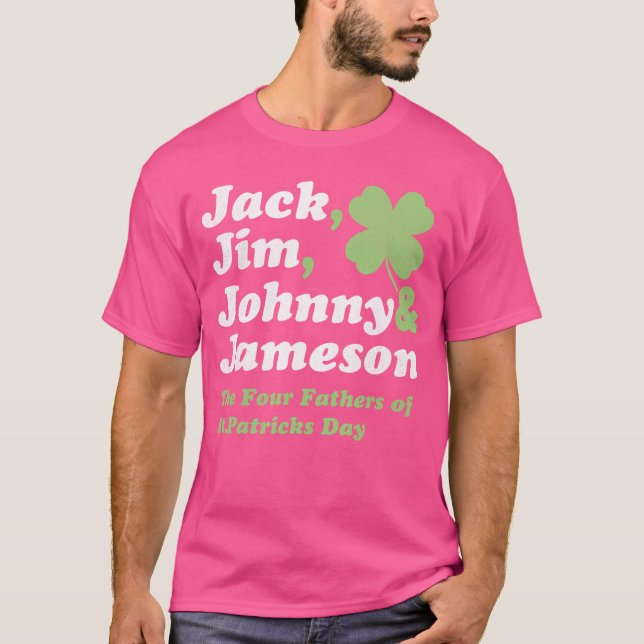 Camiseta Saint Patricks Day s Jack Jim Johnny Jameson Fathe (Frente)