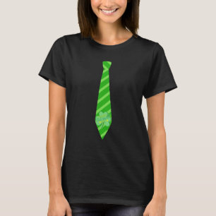 Camiseta Saint Patricks Day Tie com um Shamrock Verde Sortu