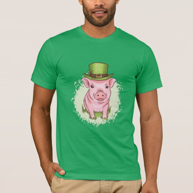 Camiseta Saint Patricks Pig (Frente)