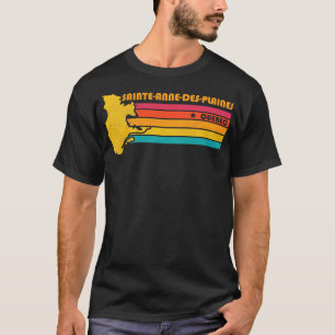 Camiseta SainteAnnedesPlaines Quebec Canadá Vintage Distres