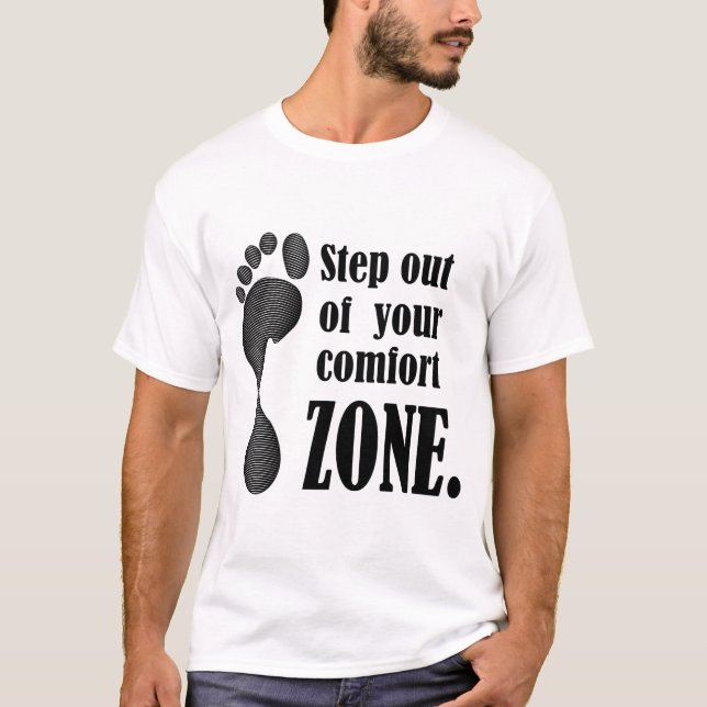 Camiseta Sair da sua zona de conforto (Frente)