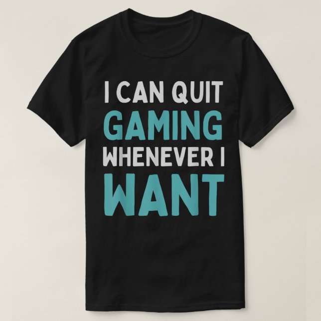 Camiseta Sair dos jogos sempre que eu quiser jogos de vídeo (Frente do Design)