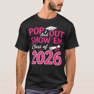 Camiseta Sair e Mostrar Em Turma de 2026 Senior 2026 retrô
