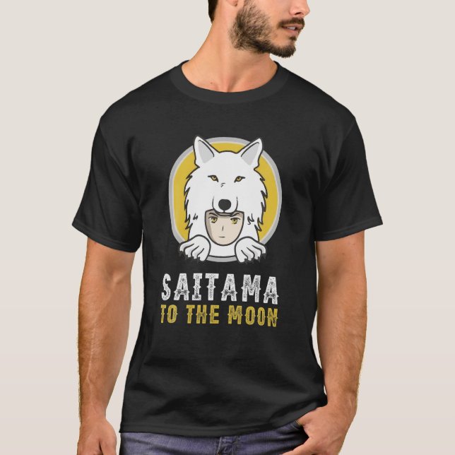 Camiseta Saitama Inu Moin Millionaire Saitama À Lua (Frente)
