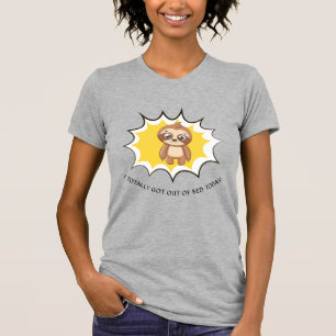 Camiseta Saiu Da Cama Engraçado Escória de Cute Persona
