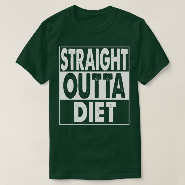 Camiseta Saiu da Dieta (Frente do Design)