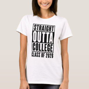 Camiseta Saiu direto da Faculdade Turma de 2026
