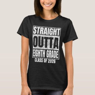 Camiseta Saiu direto da oitava série Cl 2026 8ª série Gradu