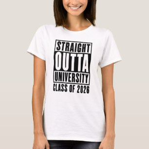 Camiseta Saiu Direto da Universidade Turma de 2026