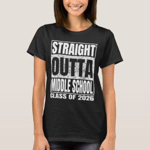 Camiseta Saiu direto do ensino médio engraçado 2026 meio