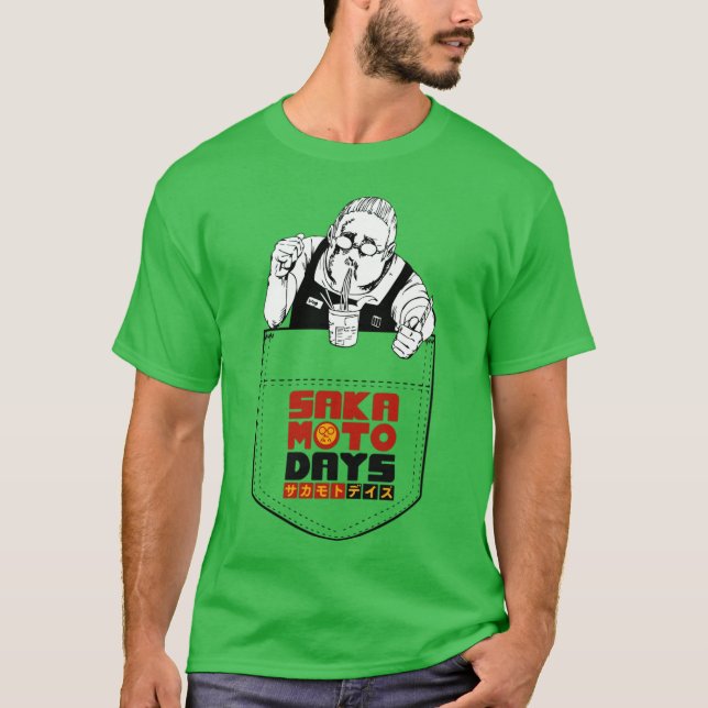 Camiseta Sakamoto days pocket (Frente)