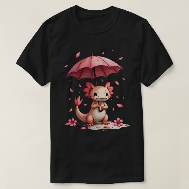 Camiseta Sakura Axolote (Frente do Design)