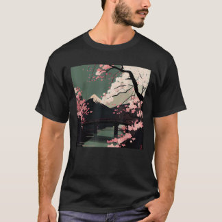Camiseta Sakura Bliss - Rio do Flor de Cereja Japonês e Bri