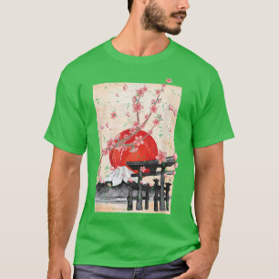 Camiseta Sakura Blossom Japonês Cultura Flor Rosa Cereja