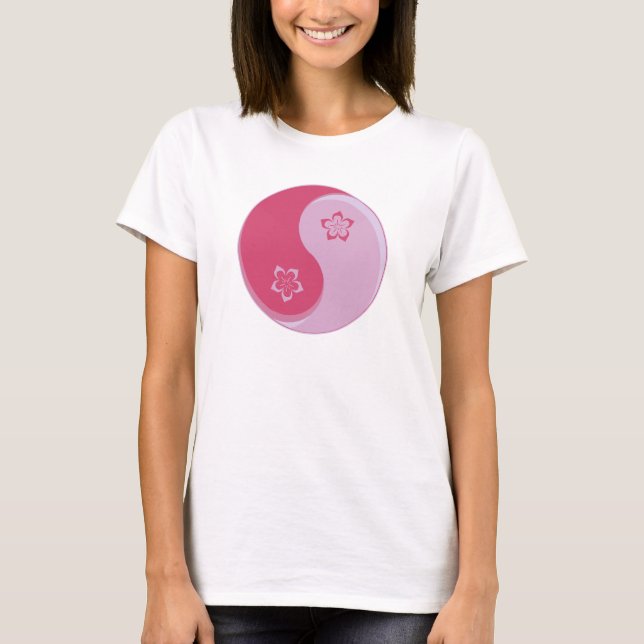 Camiseta Sakura Blossom Yin Yang (Frente)