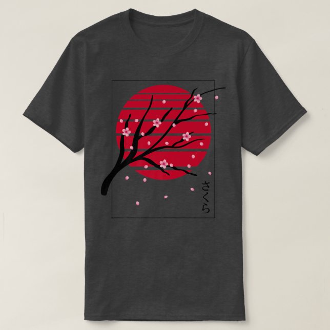 Camiseta Sakura Cherry Blossom (Frente do Design)