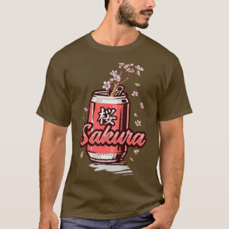 Camiseta Sakura Cherry Blossom Can Art para Japonês C