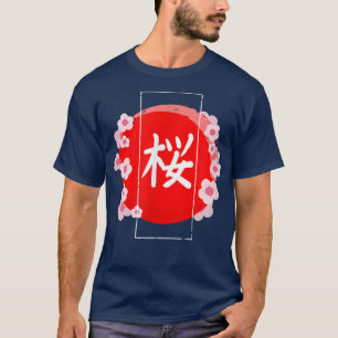 Camiseta Sakura Cherry Blossom Kanji T-Shirt