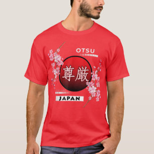 CAMISETA SAKURA CHERRY BLOSSOMS EM CIDADES DO JAPÃO, OTSU
