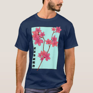 Camiseta Sakura Cherry Blossoms Primavera japonês