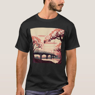 Camiseta Sakura Esplendor Japonês Cereja Cênica Blossom Tre
