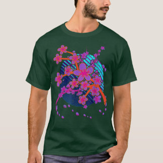 Camiseta Sakura Flor Rosa Japão Vaporwave 90s Art Cherry