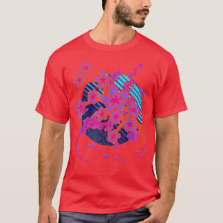 Camiseta Sakura Flor Rosa Japão Vaporwave 90s Art Cherry