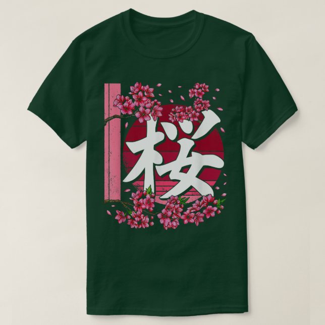 Camiseta Sakura Flores Primavera Cherry Blossoms Japonês Ka (Frente do Design)