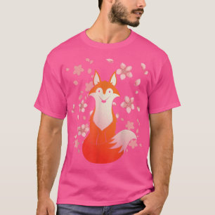 Camiseta Sakura Forest Animal Chersom Amante de os animais 