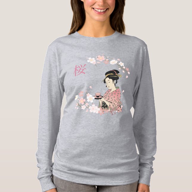 Camiseta Sakura Geisha (Frente)