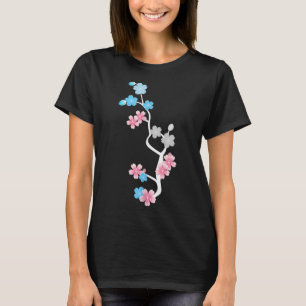 Camiseta Sakura Gift Trans Funny Gift Tee Women, Girl Love 