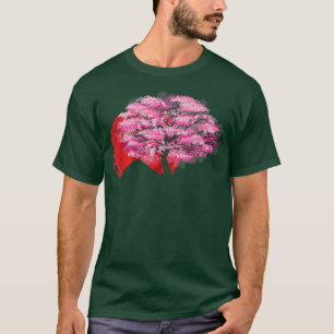 Camiseta Sakura Japão Flag Cherry Blossom Tree Japonês Art