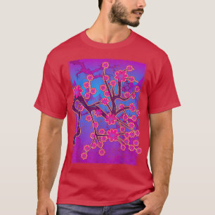 Camiseta Sakura Japão Flor rosa 90s Art Vaporwave Cherry