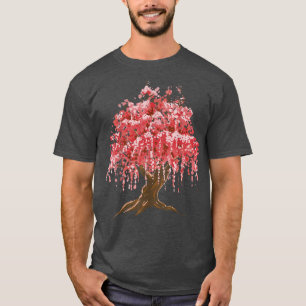Camiseta Sakura Japonês Cherry Blossom Tree Nature Graphic