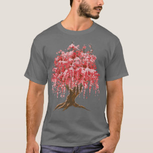 Camiseta Sakura Japonês Cherry Blossom Tree Nature Graphic