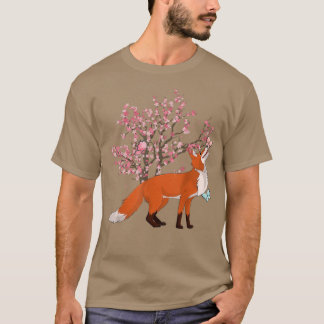 Camiseta Sakura Nature Forest Amante de os animais Cherry B