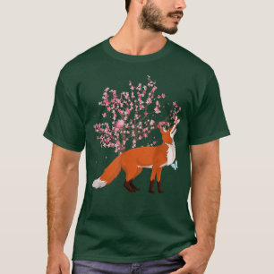 Camiseta Sakura Nature Forest Amante de os animais Cherry B