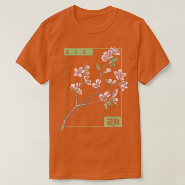 Camiseta Sakura Spring Flowers Cherry Blossom Tree Japanese (Frente do Design)