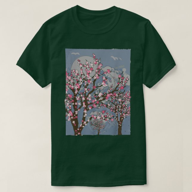 Camiseta Sakura Tree Lover Japão Flor Rosa Cereja (Frente do Design)